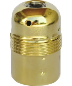 Lampfitting E27 Metaal Messing (kort Schroefdraad)