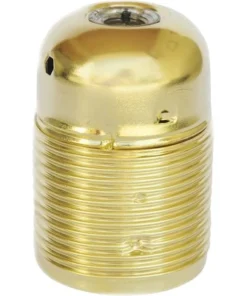 Lampfitting E27 Metaal Messing (lang Schroefdraad)