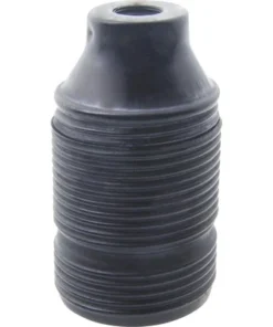 Lampfitting E27 Metaal Vintage Zwart (lang Schroefdraad)