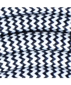 Textielsnoer Vormbaar 2x0,75 Mm² Zwart/wit Zebra 1,5 M -Binnenverlichting Verkoopwinkel DV 8 5823011 01 4c DE 20170510135601