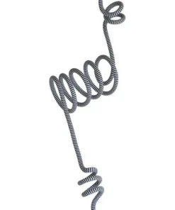 Textielsnoer Vormbaar 2x0,75 Mm² Zwart/wit Zebra 1,5 M