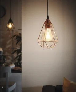 EGLO Hanglamp Tarbes Ø 17,5 Cm Koper