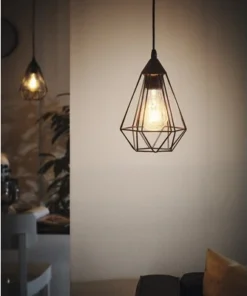 EGLO Hanglamp Tarbes Ø 17,5 Cm Zwart