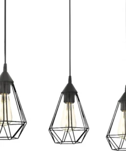 EGLO Hanglamp Tarbes 3-lichts Zwart -Binnenverlichting Verkoopwinkel DV 8 5865415 09 4c DE 20210211053231