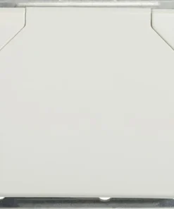 ROTH LANGE Plus Inbouw Wandcontactdoos (wcd) RA 1-voudig Met Klapdeksel Zuiver Wit