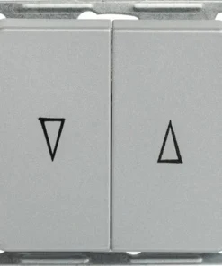 ROTH LANGE Plus Inbouw Jaloezieschakelaar Met Bedieningswipper Zilver