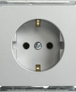 ROTH LANGE Plus Inbouw Wandcontactdoos (wcd) RA 1-voudig Zilver