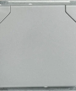 ROTH LANGE Plus Inbouw Wandcontactdoos (wcd) RA 1-voudig Met Klapdeksel Zilver