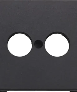 ROTH LANGE Primo Afdekplaat Luidspreker Contactdoos Zwartgrijs