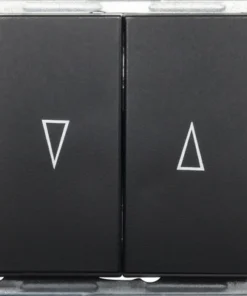 ROTH LANGE Primo Inbouw Jaloezieschakelaar Met Bedieningswipper Zwartgrijs