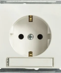 ROTH LANGE Plus Inbouw Wandcontactdoos (wcd) RA 1-voudig Met Tekstvenster Zuiver Wit