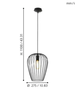 EGLO Hanglamp Newtown Ø 25 Cm Zwart -Binnenverlichting Verkoopwinkel DV 8 5881562 05 4c DE 20210211054438