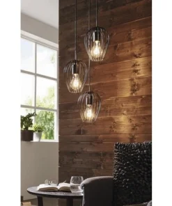 EGLO Hanglamp Newtown 3-lichts Zwart