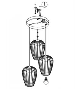 EGLO Hanglamp Newtown 3-lichts Zwart -Binnenverlichting Verkoopwinkel DV 8 5881564 08 4c DE 20210211053202