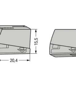 WAGO Kroonklem 224-101, 100 Stuks -Binnenverlichting Verkoopwinkel DV 8 5955046 03 4c DE 20181001121658
