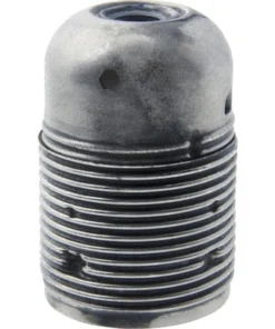 Lampfitting E27 Metaal Vintage Zilver (lang Schroefdraad)