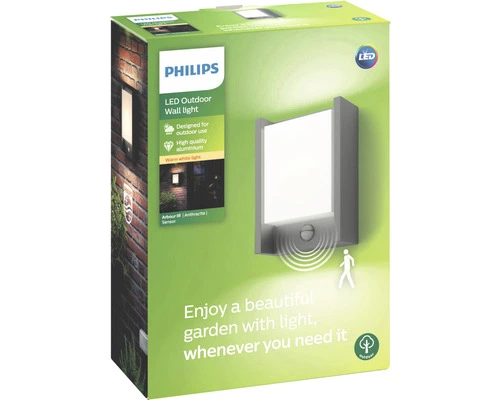 PHILIPS LED Buitenlamp Arbour Met Bewegingssensor Antraciet 5 PHILIPS LED Buitenlamp Arbour Met Bewegingssensor Antraciet - Afbeelding 5