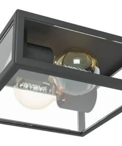 EGLO Buiten Plafondlamp Alamonte Zwart