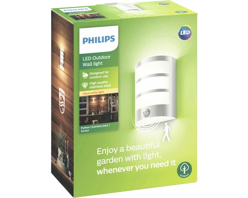 PHILIPS LED Buitenlamp Python Met Bewegingssensor RVS 7 PHILIPS LED Buitenlamp Python Met Bewegingssensor RVS - Afbeelding 7