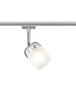 PAULMANN URail Spot Blossom Chroom Mat/helder Satijnglas (excl. Lichtbron)