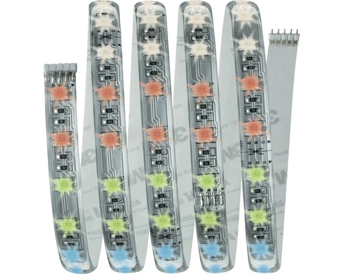 PAULMANN MaxLED 500 LED-strip Basisset RGBW 150 Cm Zilver Gecoat 2 PAULMANN MaxLED 500 LED-strip Basisset RGBW 150 Cm Zilver Gecoat - Afbeelding 2