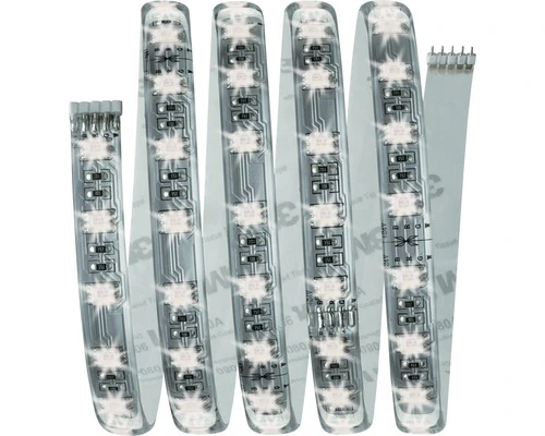 PAULMANN MaxLED 500 LED-strip Basisset RGBW 150 Cm Zilver Gecoat 3 PAULMANN MaxLED 500 LED-strip Basisset RGBW 150 Cm Zilver Gecoat - Afbeelding 3