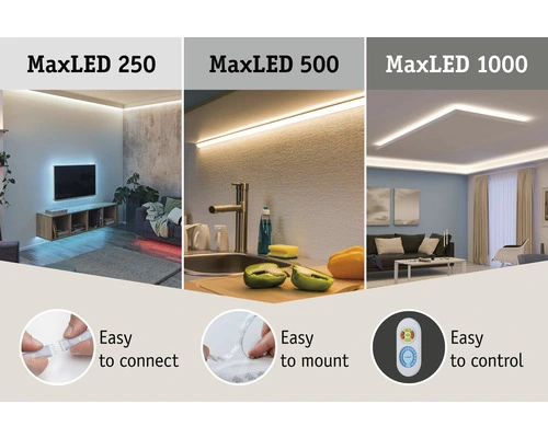 PAULMANN MaxLED 250 LED-strip Warmwit 250 Cm Zilver Gecoat 7 PAULMANN MaxLED 250 LED-strip Warmwit 250 Cm Zilver Gecoat - Afbeelding 7