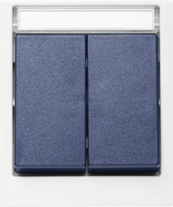 ROTH LANGE Opbouw Serieschakelaar IP55 Gijs/blauw Spatwaterdicht