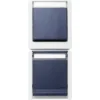 ROTH LANGE Opbouw Combinatie Wandcontactdoos 1-voudig + Wisselschakelaar RA IP55 Gijs/blauw Spatwaterdicht