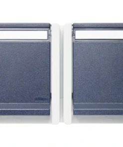 ROTH LANGE Opbouw Wandcontactdoos (wcd) 2-voudig RA IP55 Gijs/blauw Spatwaterdicht