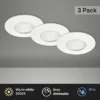 BRILONER LED Inbouwspot Set 8308 Ø 75 Mm Wit, 3 Stuks