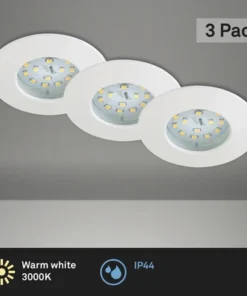 BRILONER LED Inbouwspot Set 8311 Ø 75 Mm Wit, 3 Stuks