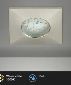 BRILONER LED Inbouwspot 8313 75x75 Mm Nikkel Mat