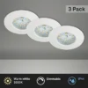 BRILONER LED Inbouwspot Set 8316 Ø 75 Mm Wit, 3 Stuks