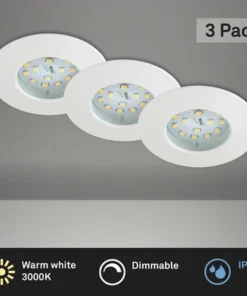 BRILONER LED Inbouwspot Set 8316 Ø 75 Mm Wit, 3 Stuks