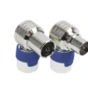 HIRSCHMANN Coax IEC-connector KOSWI 5/KOKWI 5 Haaks Male/female, 2 Stuks