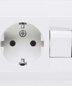 ROTH LANGE Inbouw Wandcontactdoos Met Schakelaar RA Polarwit