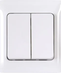 ROTH LANGE Inbouw Serieschakelaar Met Afdekraam Polarwit