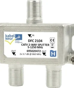 HIRSCHMANN Coax Splitter DFC 2104 (F-connector)