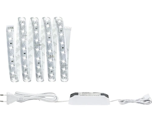 PAULMANN MaxLED 500 LED-strip Basisset Daglichtwit 150 Cm Zilver Gecoat 1 PAULMANN MaxLED 500 LED-strip Basisset Daglichtwit 150 Cm Zilver Gecoat