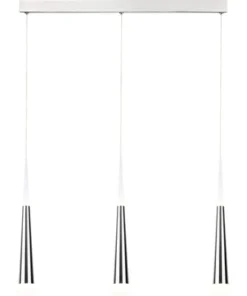 AEG LED Hanglamp Ely 3-lichts Nikkel