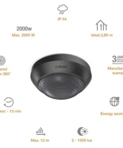 STEINEL Bewegingsmelder IS 360-3 Zwart 9 STEINEL Bewegingsmelder IS 360-3 Zwart -Binnenverlichting Verkoopwinkel DV 8 6423559 04 4c DE 20190906051652