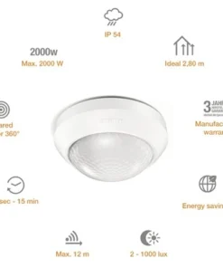 STEINEL Bewegingsmelder IS 360-3 Wit 11 STEINEL Bewegingsmelder IS 360-3 Wit -Binnenverlichting Verkoopwinkel DV 8 6424260 04 4c DE 20190906051652