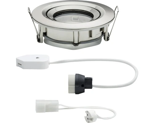 PAULMANN Inbouwspot Nova Plus Ø 93 Mm Geborsteld Staal 3 PAULMANN Inbouwspot Nova Plus Ø 93 Mm Geborsteld Staal - Afbeelding 3