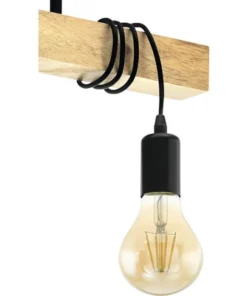 EGLO Plafondlamp Townshend 3-lichts Bruin/zwart -Binnenverlichting Verkoopwinkel DV 8 6642225 08 4c DE 20210211081242