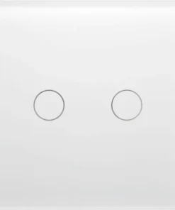 ONE TWO TOUCH Glaspaneel Dubbel Voor Touch Schakelmateriaal Wit