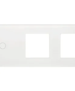 ONE TWO TOUCH Glaspaneel Combinatie 2x Afdekraam/1x Touch Enkel Wit