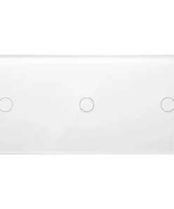 ONE TWO TOUCH Glaspaneel 3x Enkel Voor Touch Schakelmateriaal Wit