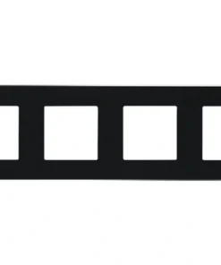 ONE TWO TOUCH Afdekraam Glas 4-voudig Zwart