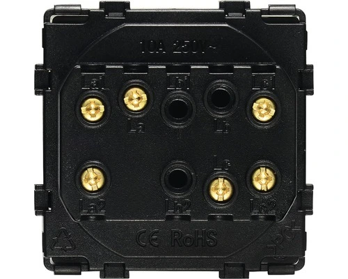 ONE TWO TOUCH Inbouw Kruisschakelaar Wit 2 ONE TWO TOUCH Inbouw Kruisschakelaar Wit - Afbeelding 2